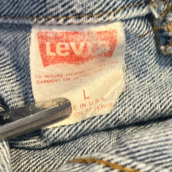 Vintage Levi's Acid Wash Trucker Made In USA 70507-0219 Denim Jacket Sz Lr - Picture 10 of 12